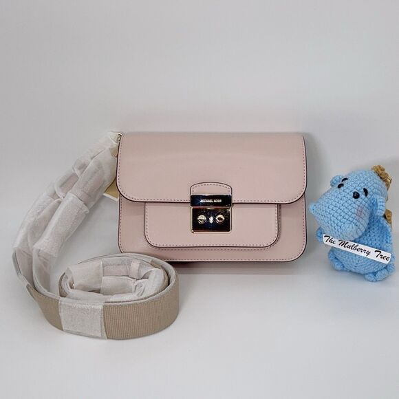 Michael kors Handbags - Michael Kors Sloan Editor Large Shoulder Smooth Leather Bag Soft Pink Crossbody